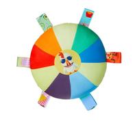 CHAKAE Platillos voladores de felpa interactivamente para perros, divertidos arco iris, platillos voladores de felpa para jugar en interiores y exteriores, juguete de ejercicio para mascotas