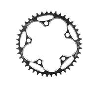 CHAKAE Plato redondo de 5 tornillos para bicicleta de montaña de montaje directo, 110BCD/130BCD estrecho ancho para bicicletas, bielas redondas