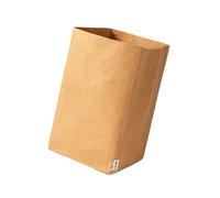 CHAKAE Prácticas bolsas de papel kraft reutilizables para viajes y oficina, resistentes y lavables para comodidad diaria, bolsa de compras plegable