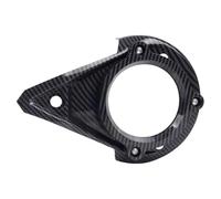 CHAKAE Protector de polea ajustable de ABS para motocicleta, diseño de cubierta resistente a la intemperie de instalación rápida para paseos largos y múltiples modelos de bicicleta, elegante cubierta