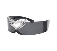 CHAKAE Punk Styles - Gafas de sol con diseño de corazón con protección UV400 para mujeres y hombres, unisex, uso diario, actuaciones en escenario, gafas novedosas para discotecas
