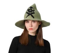 CHAKAE Sombrero de moda suave para disfraz de bruja gótica, para actividades al aire libre, adecuado para hombres y mujeres, bruja de borde ancho