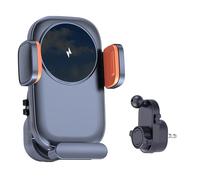 CHAKAE Soporte para teléfono de coche de carga rápida, soporte de teléfono de 15 W, soporte general para coche, montaje ajustable de 360 grados, fácil de instalar, soporte de conducción seguro
