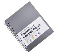 CHAKAE Spirals Notebook Contraseña Libro De Guardianes Con Pestañas Alfabéticas Libro De Contraseñas Para Trabajadores Oficina Y Estudiantes Keeper Con Pestañas Alfabéticas