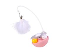 CHAKAE Toy De Teaser De Juguete Emplumado Gatos con Varita Desmontable para Felinos Gats Jugar Regalo para Felinos Cubiertos Varita Teaser