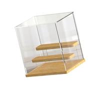 CHAKAE Transparents - Caja de almacenamiento de acrílico para modelos de juguete, estante extraíble, organizador de joyas, resistente, expositor, estante extraíble