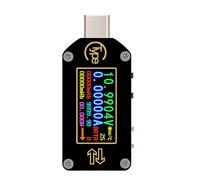 CHAKAE USB C Voltímetro Voltajes De Corriente Medidor Corriente Multímetro Batería USB C Tester Voltajes Digitales Capacidad del Amperímetro Detector De Carga Rápida