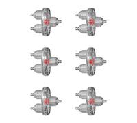 CHAKAE Válvulas reguladoras de flujo de aire resistentes a la corrosión, válvulas silenciosas de control de oxígeno para acuarios con conexión a prueba de fugas, regulador de bombas de oxígeno