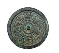 CHAKEUZND Espejo Chino Feng Shui,Espejo Bagua, Bronce Feng Shui Chino, Espejo de Bronce Antiguo Feng Shui, Espejo de Bronce Que trae Buena Suerte, Espejo Bagua de Negocios