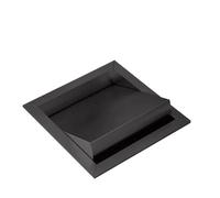 CHAKEUZND Tapa de canaleta de basura integrada para encimera, tapas de basura, tapa de solapa de acero inoxidable 304, tapa de solapa con ojales, rotación de 360 °, tapa empotrada para cubo de basura