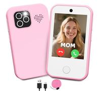 CHAKEYAKE Smartphone Niños 4G sin Contrato, Movil niños con Llamadas, Pantalla Táctil HD 2.8", Doble Cámara, Reproductor MP3, Linterna, Juegos Educativos, Regalo De Cumpleaños 3-12 Años, Rosa