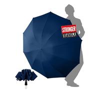 Chakipee Paraguas Plegable Antiviento Grande - Viento Invertido Automatico Azul Mujeres y Hombres Grandes - xxl Resistente al Prueba de Viento Compacto con 10 Varillas 210T