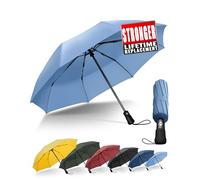 Chakipee Paraguas Plegable Antiviento Hombres - Paraguas Cielo Azul Resistente al Viento, Paraguas Automático Portátil Compacto de Viaje, Revestimiento de Tela 210T