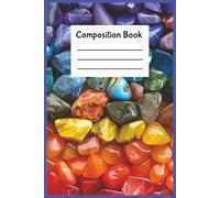Chakra Crystal Composition Notebook: 142 College-Ruled Pages with Rainbow Chakra Crystal Design on the Front and Back Cover
