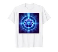 Chakra del Tercer Ojo Sabiduría Interior Geometría Sagrada Camiseta gráfica económica, Hombre, Blanco, M