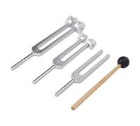 Chakra Tuner, Rustproof 128 256 512Hz Tuning Fork Set Resistente a impactos para Sound Healing