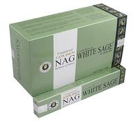 Chakra Vijayshree Incense Golden Nag Californian White Sage - Varillas de incienso (15 g)