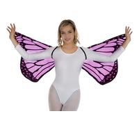 Chaks - Alas de mariposa, disfraz para adulto, capa de mariposa para festivales, carnaval y fiesta temática, color rosa