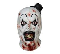 Chaks - Terrifier Art the Clown Mask, accesorio para disfraces de Halloween, mascara de latex con la cabeza llena de terror para cosplay de carnaval