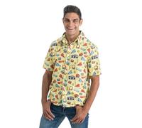 Chaks - Camisa de fiesta, atuendo vintage de los 90, camisa de hombre para festival, carnaval, verano