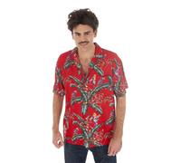 Chaks - Camisa hawaiana para hombre, de manga corta Tropical Party