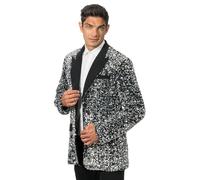 Chaks - Chaqueta de lentejuelas, chaqueta brillante, traje de showman