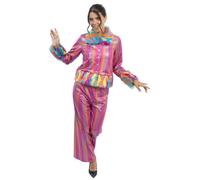 Chaks - Conjunto brillante para mujer, traje metalizado para festivales