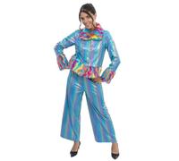Chaks - Conjunto brillante para mujer, traje metalizado para festivales