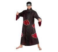 Chaks - Conjunto de disfraz de Itachi Uchiha, traje oficial de Naruto, 2 piezas para adultos, accesorio de anime para carnaval y Comic Con