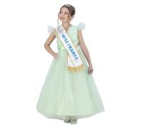 Chaks - Conjunto de disfraz oficial de Miss France con vestido, diadema y faja, disfraz para carnaval y eventos