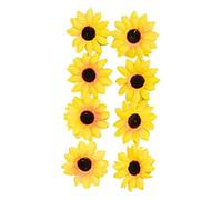 Chaks - Decoración girasol, 30 piezas, diámetro 4 cm, decoración fiesta, hippie, flores artificiales