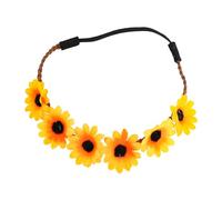 Chaks - Diadema de girasoles, corona de flores hippie de los años 70