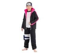 Chaks - Disfraz de Boruto Uzumaki para niño, traje oficial de Boruto, conjunto de anime de 5 piezas para carnaval, cosplay y Comic Con