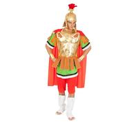 Chaks - Disfraz de centurión para hombre, traje oficial de Astérix y Obélix, conjunto romano de 8 piezas para carnaval y Comic Con