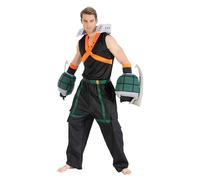 Chaks - Disfraz de Katsuki Bakugo para hombre, traje oficial de My Hero Academia, juego de anime de 5 piezas para carnaval y cómic con