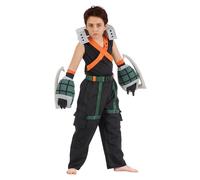 Chaks My Hero Academia Disfraz de Katsuki Bakugo para niños, tallas 128 - 152, color negro, manga