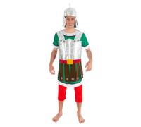 Chaks - Disfraz de legionario para hombre, disfraz de soldado romano | Traje oficial de Astérix, conjunto romano de 3 piezas con túnica, pantalones y casco para Carnaval y Comic Con