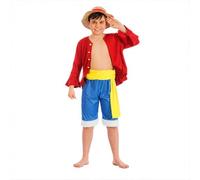 Chaks - Disfraz de Luffy para niños, conjunto de cosplay de anime