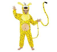 Chaks Marsupilami - Disfraz de mono infantil (9 a 10 años, 140 cm), color amarillo