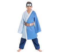 Chaks Boruto - Disfraz de Mitsuki para niños, talla 128-152, color azul, disfraz de Naruto, manga anime, cosplay, carnaval (128)