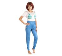 Chaks - Disfraz de Nami para mujer, traje oficial de One Piece, conjunto anime de 2 piezas con camiseta y pantalón para carnaval, cosplay y Comic Con