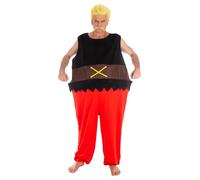Chaks Disfraz Ordralfabétix – traje oficial Astérix y Obélix, cosplay pescadero adulto M
