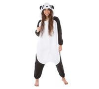 Chaks - Disfraz de Panda para adulto, mono con capucha, disfraz de animal para carnaval, fiesta tematica