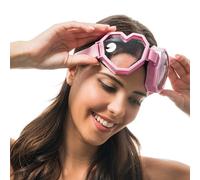 Chaks - gafas con forma de corazón para mujer y hombre, gafas de fiesta con cinta elástica, carnaval, festivales, fiestas de los años 70