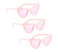 Chaks - Gafas de corazón para mujer, juego de 3, gafas de fiesta para mujer, accesorio para festivales, despedidas de soltera, bodas y fiestas