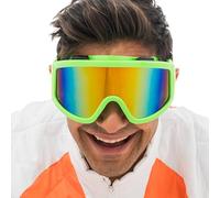 Chaks - Gafas de esquí estilo 80s/90s, gafas llamativas en look retro para festivales, apres ski, fiestas