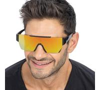Chaks: gafas de fiesta espejadas, gafas con efecto espejo como accesorio de disfraz para carnaval, festivales y fiestas