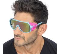 Chaks - Gafas de fiesta para mujer y hombre, gafas retro al estilo de los años 80, accesorio de disfraz para fiestas, festivales y carnaval