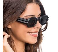 Chaks - Gafas de sol, gafas de fiesta vintage rectangulares