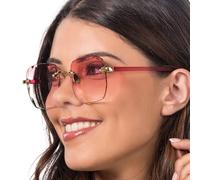 Chaks - Gafas sin montura, gafas de fiesta unisex para festivales